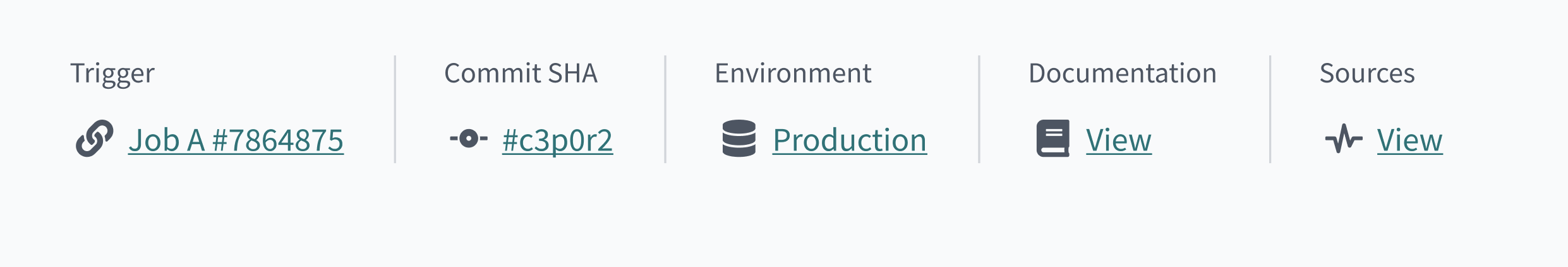 Example of run details Example of run details